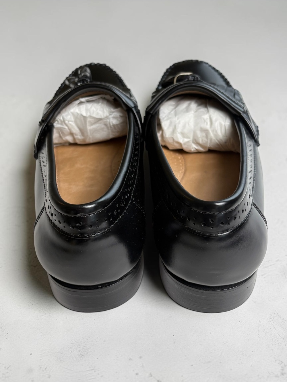 G.H. Bass Men’s 9EE Wide Weejuns Kiltie Tassel Leather Loafers Black - Picture 6 of 10